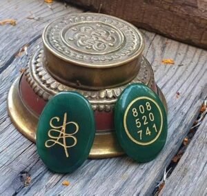 Zibu Coin Green Aventurine